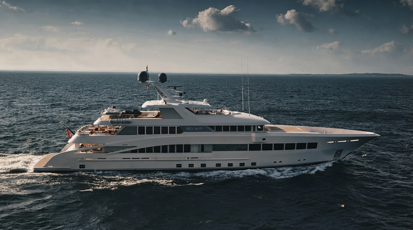 Editorial illustration for Five Key Features of Superyacht ROCK.IT for Charterers at FLIBS 2026