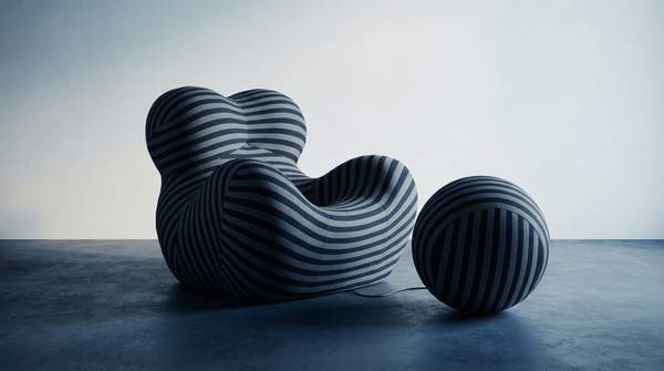 Editorial illustration for Gaetano Pesce's Iconic Designs: A Comparative Analysis of Material, Form, and Commentary