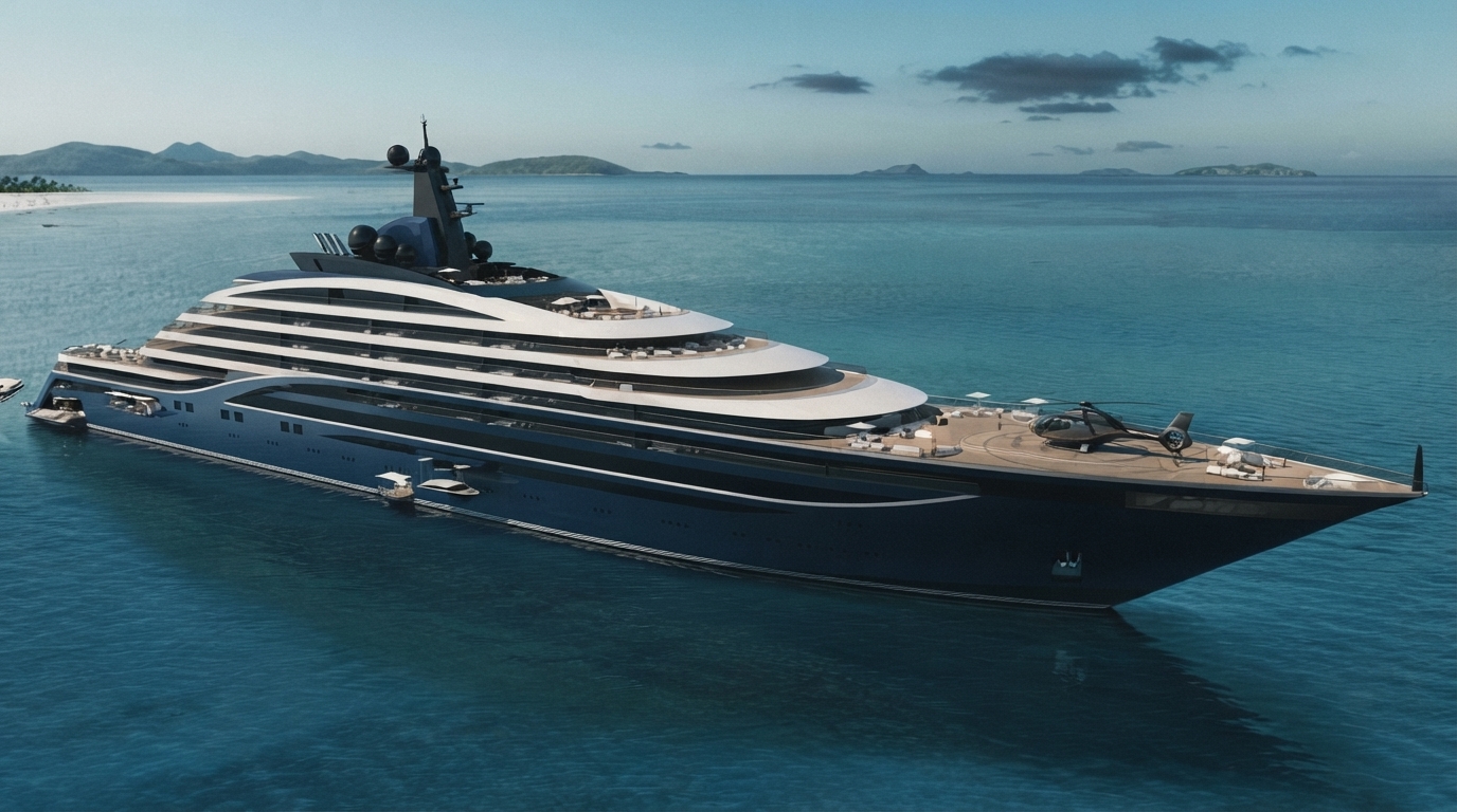 Editorial illustration for How Superyachts Go Silent: The Engineering Behind Direct-Drive Electric, Hybrid, and Fuel Cell Propulsion