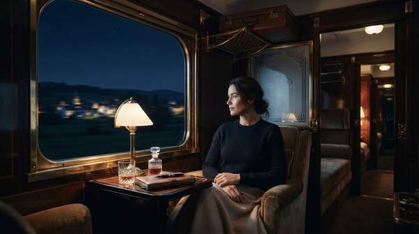 Editorial illustration for Paris to Monaco by Sleeper: How the New Orient Express Route Turns 19 Hours Into the Destination